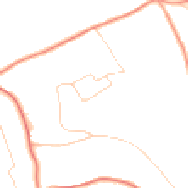 Daytime road noise heatmap for CR3 7LJ