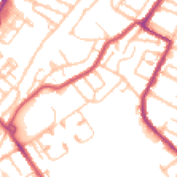 Daytime road noise heatmap for CR4 1AD