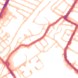 Daytime road noise heatmap for CR4 1AE