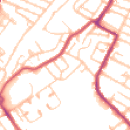Daytime road noise heatmap for CR4 1AG