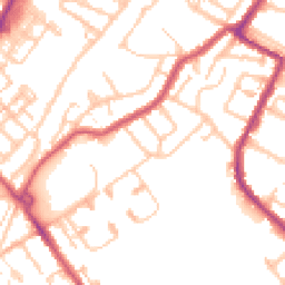 Daytime road noise heatmap for CR4 1BE