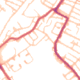 Daytime road noise heatmap for CR4 1BF