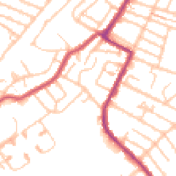Daytime road noise heatmap for CR4 1BH