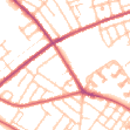 Daytime road noise heatmap for CR4 1BL