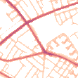 Daytime road noise heatmap for CR4 1BP
