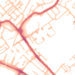 Daytime road noise heatmap for CR4 1BW