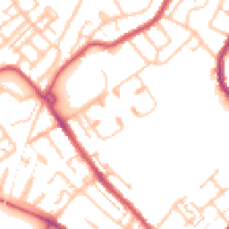 Daytime road noise heatmap for CR4 1BX