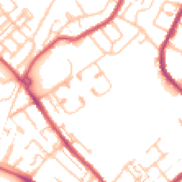 Daytime road noise heatmap for CR4 1BY