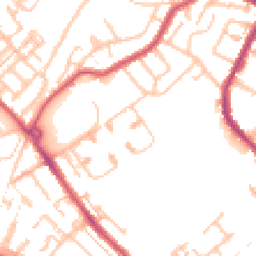 Daytime road noise heatmap for CR4 1BZ