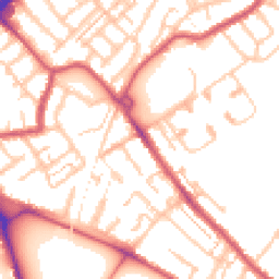 Daytime road noise heatmap for CR4 1DA