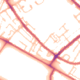 Daytime road noise heatmap for CR4 1DD
