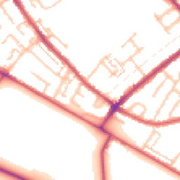 Daytime road noise heatmap for CR4 1DF
