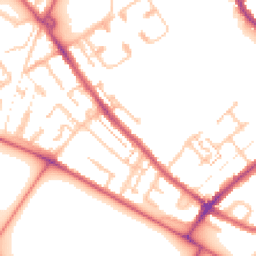 Daytime road noise heatmap for CR4 1DH