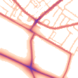 Daytime road noise heatmap for CR4 1FP