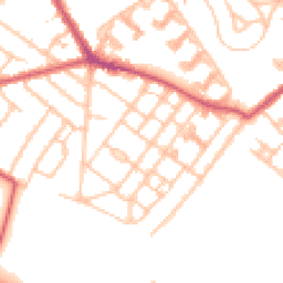 Daytime road noise heatmap for CR4 1QH