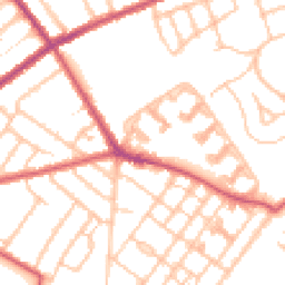 Daytime road noise heatmap for CR4 1XA