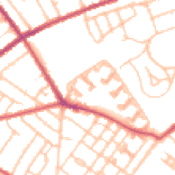 Daytime road noise heatmap for CR4 1XD