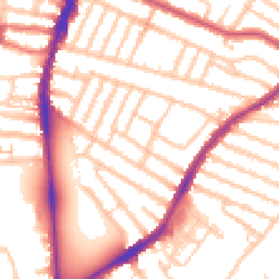 Daytime road noise heatmap for CR4 2DS