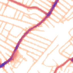 Daytime road noise heatmap for CR4 2EY