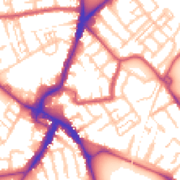 Daytime road noise heatmap for CR4 2FB