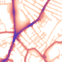 Daytime road noise heatmap for CR4 2HH