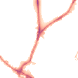 Night-time road noise heatmap for CR4 2JA