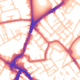 Daytime road noise heatmap for CR4 2JP