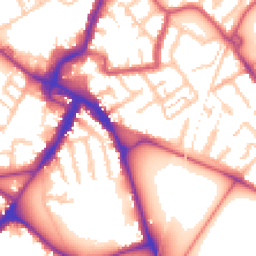 Daytime road noise heatmap for CR4 2QA