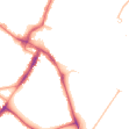 Night-time road noise heatmap for CR4 2QA