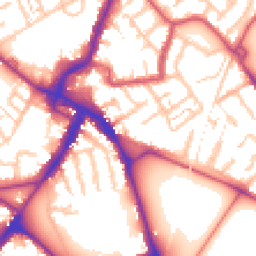 Daytime road noise heatmap for CR4 2QE