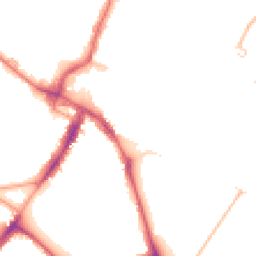 Night-time road noise heatmap for CR4 2QE
