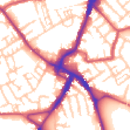 Daytime road noise heatmap for CR4 3AA