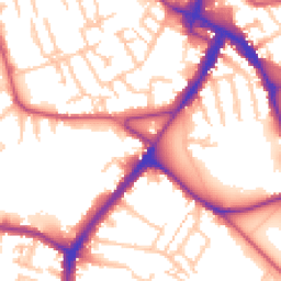 Daytime road noise heatmap for CR4 3AF
