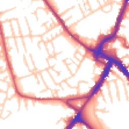 Daytime road noise heatmap for CR4 3AZ