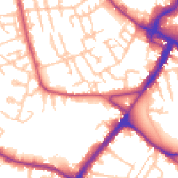 Daytime road noise heatmap for CR4 3HY