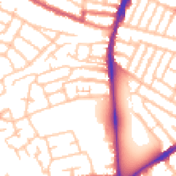 Daytime road noise heatmap for CR4 3JN