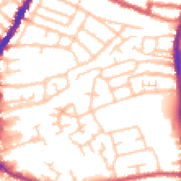 Daytime road noise heatmap for CR4 3LT