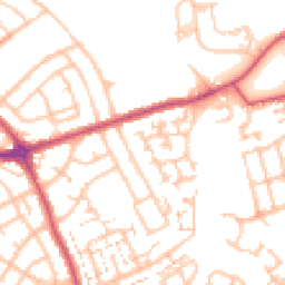 Daytime road noise heatmap for CR4 4AR