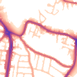 Daytime road noise heatmap for CR4 4DP