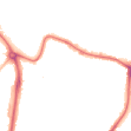 Night-time road noise heatmap for CR4 4DP