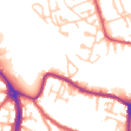 Daytime road noise heatmap for CR4 4DY
