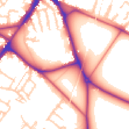 Daytime road noise heatmap for CR4 4HD