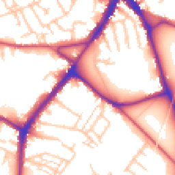 Daytime road noise heatmap for CR4 4LA