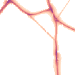 Night-time road noise heatmap for CR4 4LF