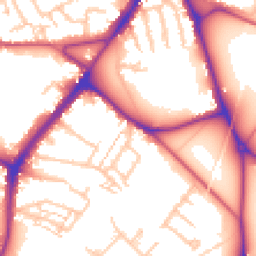Daytime road noise heatmap for CR4 4LR
