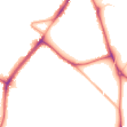 Night-time road noise heatmap for CR4 4LR