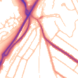 Daytime road noise heatmap for CR5 1AA