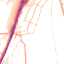 Daytime road noise heatmap for CR5 1AE