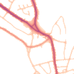 Daytime road noise heatmap for CR5 1AY
