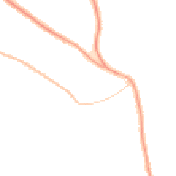 Night-time road noise heatmap for CR5 1BA